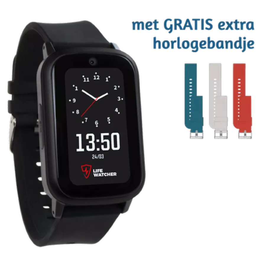 LIFEWATCHER SENIOR 4G met extra horlogebandje